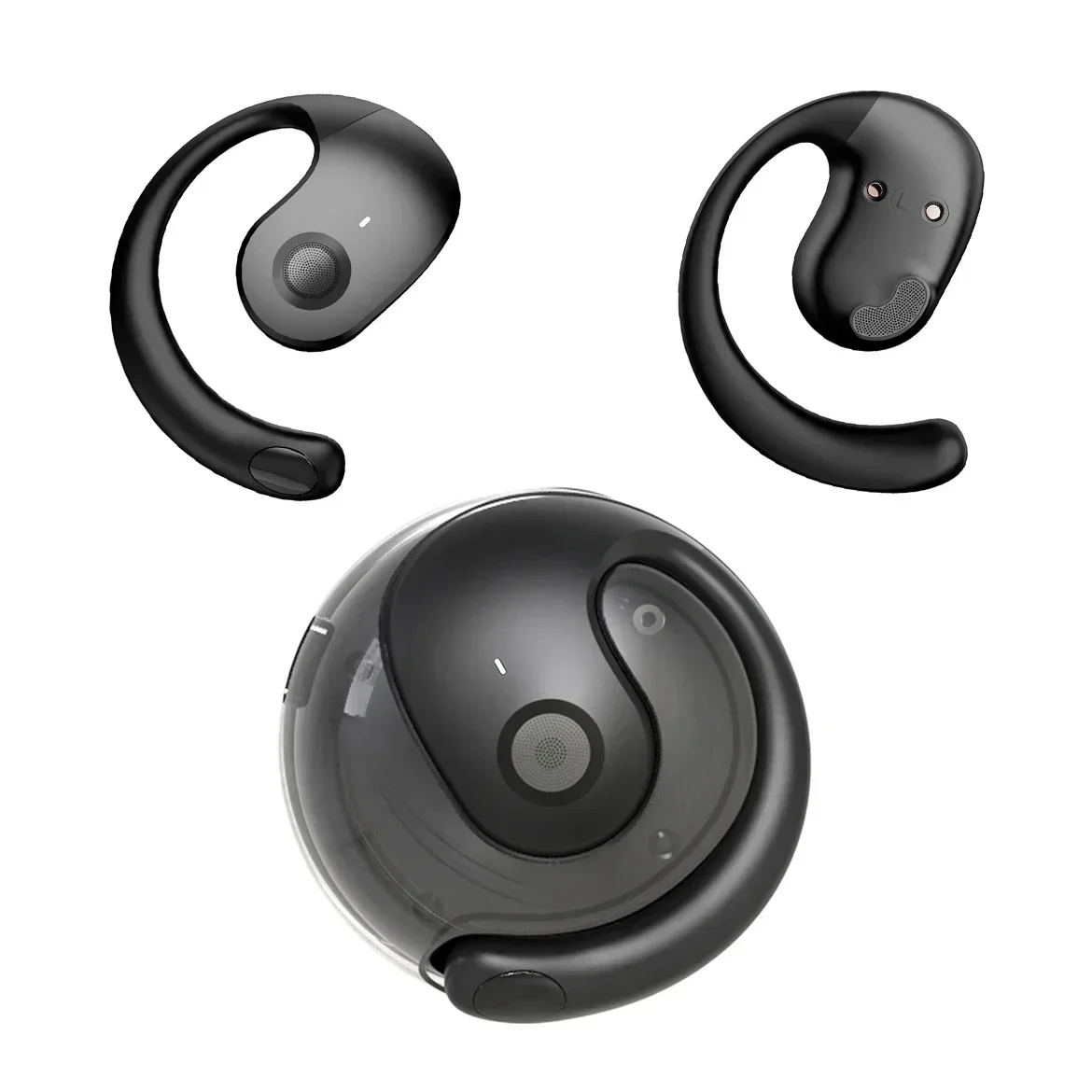 Headphones Wireless - Headset TWS Transparente Bluetooth Com Display