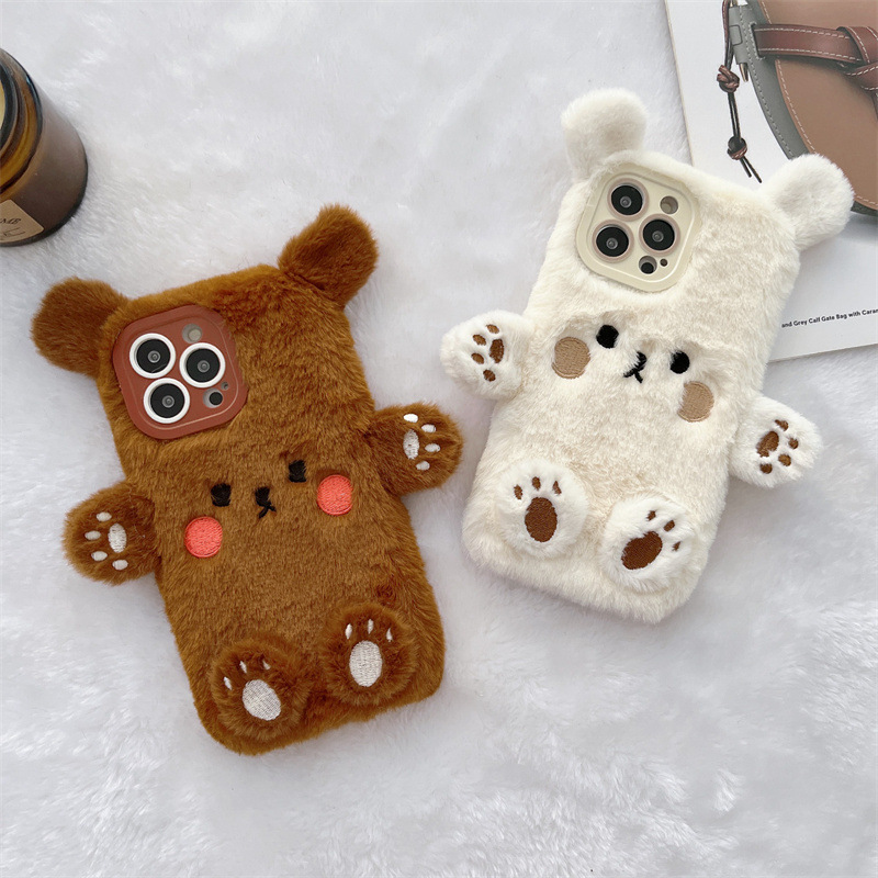 Korean 3D Cartoon Bear Fluffy  - đánh giá và giá Usb Charger