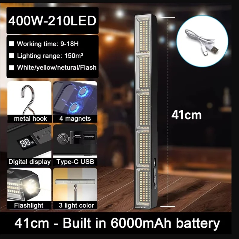 41cm Magnetic LED Work Light B - đánh giá và giá Power Bank