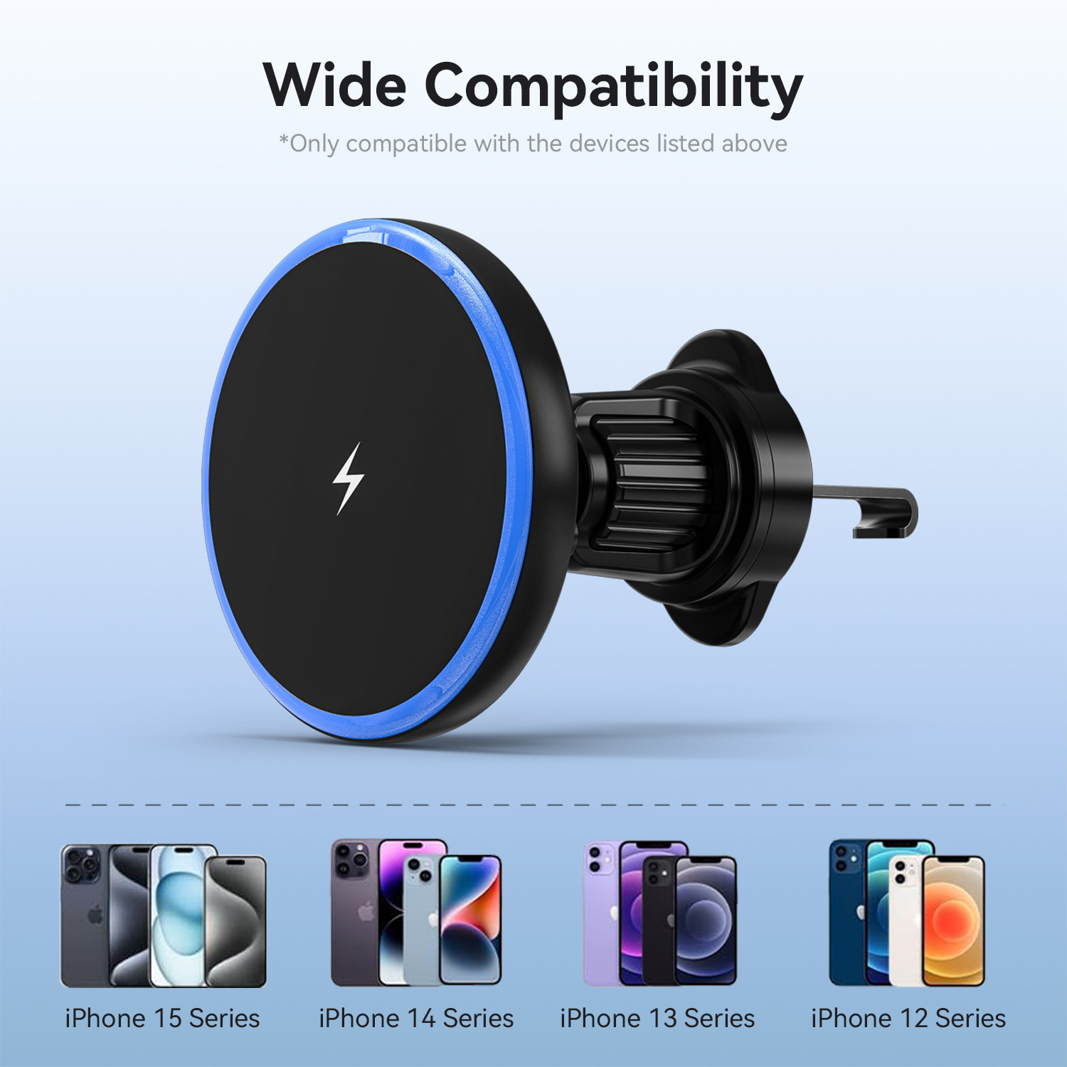15W car magnetic wireless char - đánh giá và giá Phone Holder