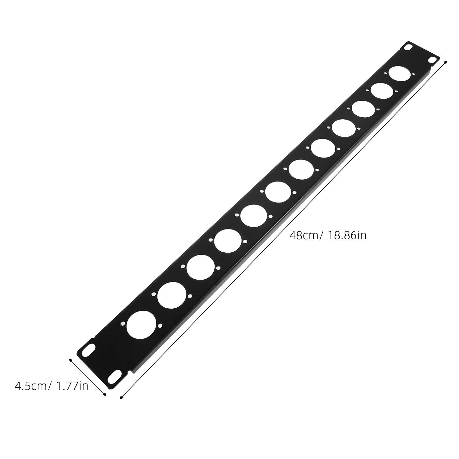 12 Port Audio Rack Panel Hinge - đánh giá và giá Cable Organizer